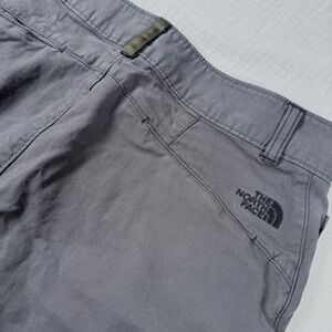 North Face Womens Grey Hiking Trail Pants Size 8 Regular Stretch Cotton Blend